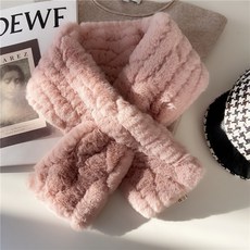 예쁜 여성 워머 목도리 따뜻함, 핑크, 1개