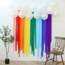 홈 파티 생일파티 롤 스트리머 커튼 25M 가랜드 포토존 꾸미기 13COLOR, 1개, 민트