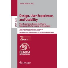 (英文圖書)Design User Experience and Usability: User Experience Design for Diverse Inter... 平裝版, Springer, 英文