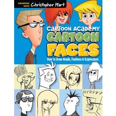 (영문도서) Cartoon Faces: How to Draw Heads Features & Expressions Paperback, Christopher Hart Books, English, 9781936096749