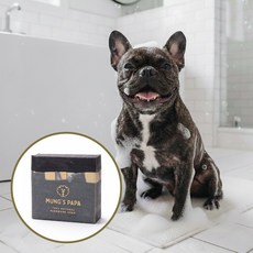 멍스파파 강아지비누 천연 숯비누(지성피부용), 1개, 130g