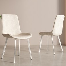 아우스 DC01 인테리어 식탁의자 디자인 가죽의자 카페의자 커피숍의자 식당의자 업소용의자, 2개, 베이지