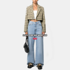 리바이스 립케이지 와이드 레그 여성 와이드 청바지 A6081-0002