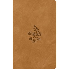 (영문도서)ESV Large Print Value Thinline Bible (Trutone Nubuck Caramel Wildflowe... Imitation Leather, Crossway, English, 9798874909017