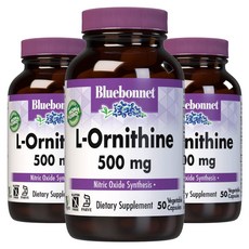 블루보넷 L-오르니틴 500mg 베지터블 캡슐, 50개입, 3개, 50정
