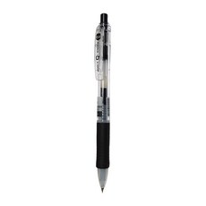 동아 Q노크 볼펜 0.4mm (큐노크) / Q-KNOCK 중성펜 젤잉크 노크식볼펜 큐노크펜 동아큐노크0.4, 6개, 블랙
