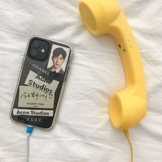 선물 부모님 레트로 전화기 수화기 감성 청취기 핸드폰, D. 옐로우