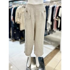 소고 뒷밴딩 린넨 혼방 와이드 바지 AK2XA20