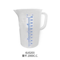 PP量杯 刻度量杯 透明量杯, 1個, 塑膠量杯 2000c.c.【超取限四個】