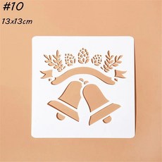 벽화용 공예 크리스마스 레이어링 스텐실 스크랩북 스탬프 앨범 장식 엠보싱 종이 카드 템플릿, 1. 10, 1개