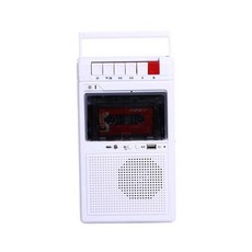 카세트플레이어 라디오 테이프 레트로 휴대용 워크맨 USB MP3, 범용, 화이트+블루투스