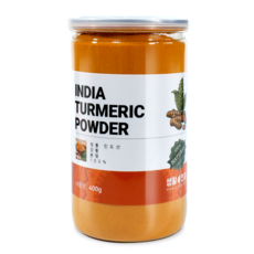 황금 강황가루 인도산 100% 강황 분말, 400g, 1개