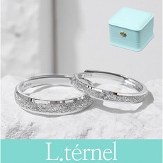 르떼르넬 LSSCR038 Sterling Silver 리얼 법정 순은 925 반짝반짝 하늘 가득한 별들 결혼 프로포즈 기념일 실버 커플 반지 은반지 커플링