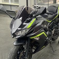 새로운 Kawasaki Ninja650 650 ER6F 2020 오토바이 더블 버블 윈드 실드 스크린, 03 smoke