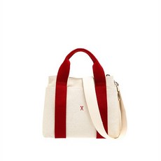 국내 정품 조셉앤스테이시 Stacey Daytrip Tote Canvas S_Ivory_Red (0JSK3TT40304F)