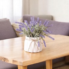 仿真薰衣草盆栽 裝飾擺件, 南法普羅旺斯薰衣草仿真花禮, 1個