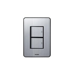 인테리어 전기 on off 셀프교체 화재에강한 고급진 실버 2구 스위치 누전 사고방지