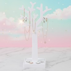 깔끔한 보석함 악세사리 걸이 진열대 화이트 16개 강템