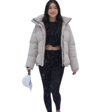 [보슈아]여성 고탄력 면스판 타이즈9부 국내산 레깅스