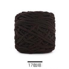 1Pc 50g 크로 셰 뜨개질을위한 얇은 벨벳 원사 셔닐 실 손 amigrumi 슬리퍼 라인 니트 스웨터 담요 스레드, 1개, 17 17 coffee
