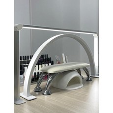 네일 조명 LED 손톱 뷰티 스탠드 작업등 메이크업, 8. 이중 접이식 실버 2세대