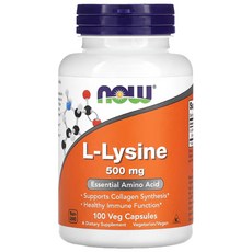나우푸드 엘리신 앨리신 엘 라이신 500mg 100캡슐 Lys Lysine, 100정, 1개