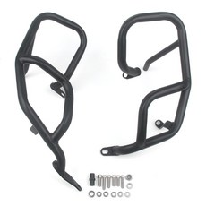 한솜 ADV125 윈드 쉴드 스크린 바람막이 롱 (한솜바이크 Kwin125), 검은색 하단 범퍼 가드 세트