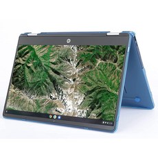 109120 MCover 2021~2022 14인치 HP 크롬북 X360 14b-CB0000 시리즈 노트북 컴퓨터에만 호환되는 케이스 (다른 모델에는 맞지 않음) - 아쿠아