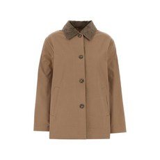 캘빈클라인 코듀로이 칼라 코튼 오버코트