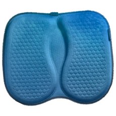 西格傢飾 蜂窩凝膠透氣涼感汽車坐墊 約40x35x2cm 聚酯纖維, 深邃藍, 1個
