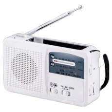 AM/FM 廣播收音機, 白色, R47058