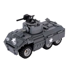 MOC WW2 미군 메인 배틀 탱크 빌딩 블록 전투기 LCM3 장갑 차량 자동차 벽돌 장난감 소년 선물