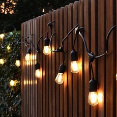 7스토어 파티조명 10m 10분기 _ 체인 전구 스트링라이트 캠핑 감성 야외 줄조명, 블랙, 1개