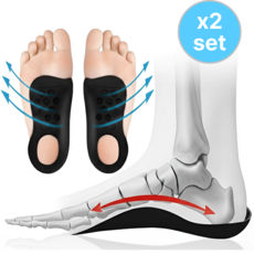 루킴코 아치형 깔창 족저근막염 평발교정 1+1, 2개