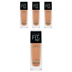 메이블린 핏 미! 매트+ 포어리스 파운데이션 30ml, Natural Tan, 4개