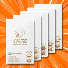 나인멜로 프리솔라 활성형엽산 활성엽산 프리솔라영양제 프리솔라임산부, 5개, 60정
