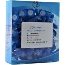 주사기 필터 나일론 멤브레인 랩 디스크 직경 13mm 마이크론 기공 크기 0.45μm 100팩