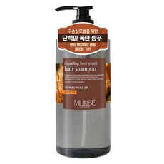 Millobe 啤酒酵母洗髮精 花園花香, 1瓶, 1L