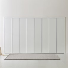 보루네오 E0 PET 파스텔 여닫이 붙박이장 30cm, 화이트 30cm