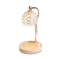 Rofancy 洛帆晞 典雅圓木融蠟燈 + 香氛蠟燭, 淺底座,普羅旺斯馬鞭草