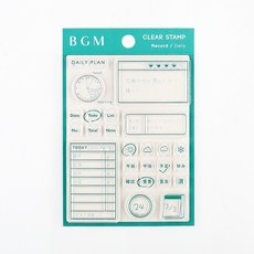 莫莫日貨 BGM 水晶印章組 - 生活紀錄系列日程 手帳裝飾必備, 1個