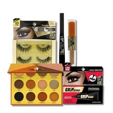 EBIN NEW YORK Secret of Pharaoh Golden Empire Eyeshadow Palette Bundle with Sand Goddess Glitter D