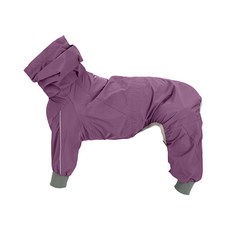 COSMIC DOG 寵物四腳雨衣 輕薄透氣 全面防護, 1個, 紫红色,XS