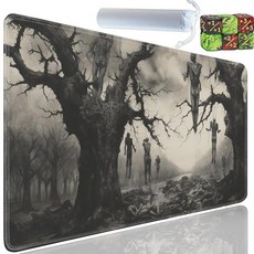 Yuxcfhjfe MTG용 플레이매트 61x35.6cm(24x14인치) 플레이매트 TCG 및 CCG 트레이딩 카드 게임 매트용 MTG 플레이매트용 미끄럼 방지 고무 보관, Yu-Playmat-1-H215
