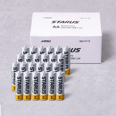 스타러스 AA 알카라인 건전지, 1개, 24개입