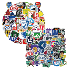 Lumiere Emotion 筆記本電腦支架野營裝飾防水貼紙, 第 13 組 - 足球俱樂部 B + NBA 總分 100