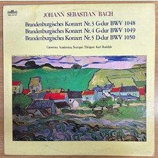 중고LP) Bach - Brandenburgisches Konzerte 3/4/5 (바흐 브란덴부르크 협주곡/Karl Rudolph) 자켓EX/음반M