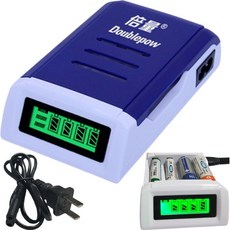 鎳氫電池充電器 有蓋快充 1.2V 智慧四充 單充混充 3號電池 AA 4號電池 AAA, 1個, (有蓋快充)鎳氫電池充電器 四充