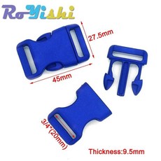 파라코드 팔찌백백용 개팩 플라스틱 윤곽 측면 릴리스, 1개, 12. Dark Blue