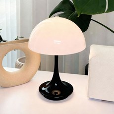 뷔이위이 무드등 무선 수면등 색상 스탠드조명, 블랙